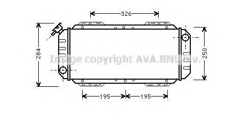 AVA QUALITY COOLING FD2008 Радіатор, охолодження двигуна