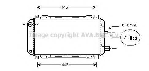 AVA QUALITY COOLING FD2048 Радіатор, охолодження двигуна