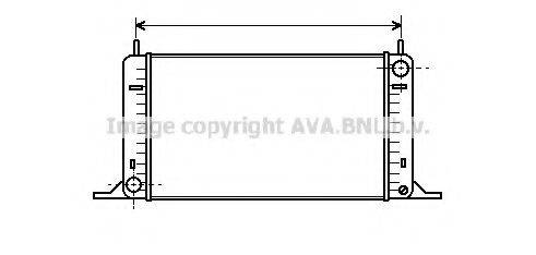 AVA QUALITY COOLING FD2096 Радіатор, охолодження двигуна