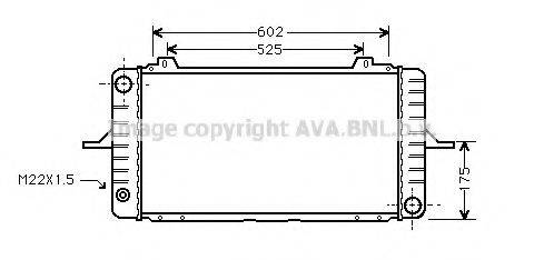 AVA QUALITY COOLING FD2101 Радіатор, охолодження двигуна