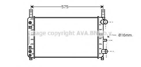 AVA QUALITY COOLING FD2118 Радіатор, охолодження двигуна