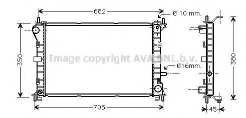 AVA QUALITY COOLING FD2265 Радіатор, охолодження двигуна