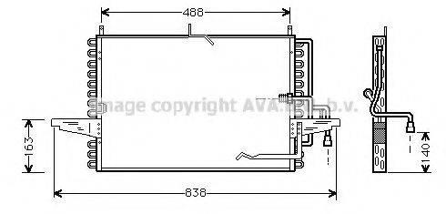 AVA QUALITY COOLING FD5213 Конденсатор, кондиціонер