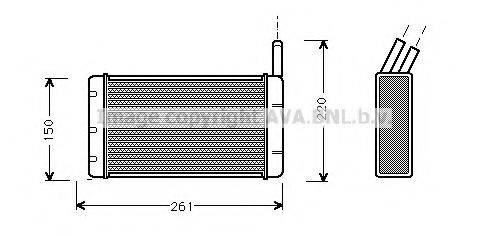 AVA QUALITY COOLING FD6116 Теплообмінник, опалення салону