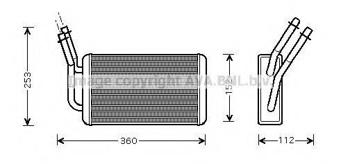 AVA QUALITY COOLING FD6316 Теплообмінник, опалення салону