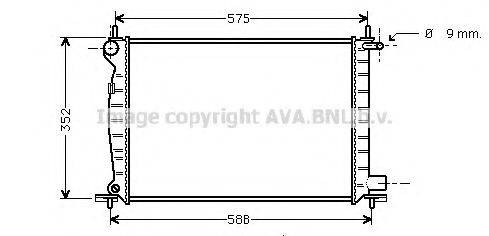 AVA QUALITY COOLING FDA2225 Радіатор, охолодження двигуна