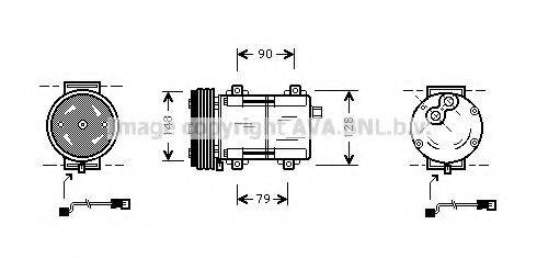 AVA QUALITY COOLING FDAK283 Компресор, кондиціонер