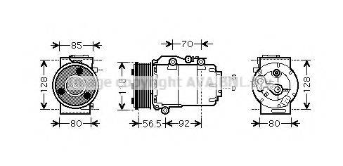 AVA QUALITY COOLING FDK394 Компресор, кондиціонер