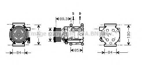 AVA QUALITY COOLING FDK402 Компресор, кондиціонер