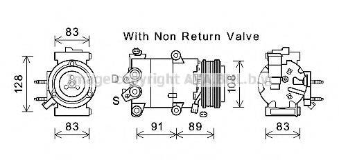 AVA QUALITY COOLING FDK588 Компресор, кондиціонер