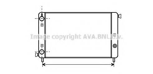 AVA QUALITY COOLING FT2011 Радіатор, охолодження двигуна