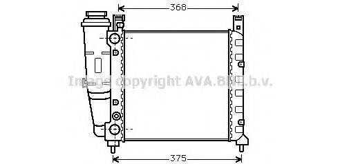 AVA QUALITY COOLING FT2038 Радіатор, охолодження двигуна