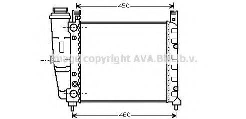 AVA QUALITY COOLING FT2059 Радіатор, охолодження двигуна