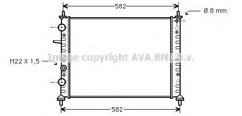 AVA QUALITY COOLING FT2162 Радіатор, охолодження двигуна