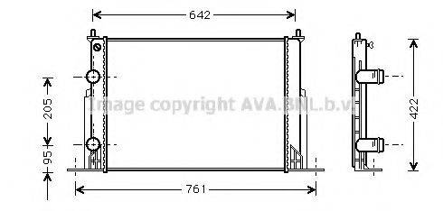 AVA QUALITY COOLING FT2244 Радіатор, охолодження двигуна