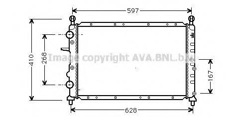 AVA QUALITY COOLING FT2322 Радіатор, охолодження двигуна