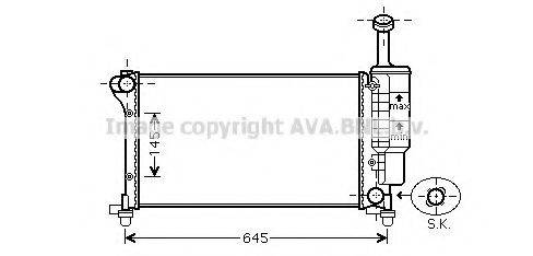 AVA QUALITY COOLING FT2335 Радіатор, охолодження двигуна