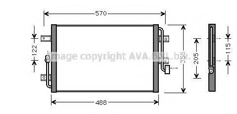 AVA QUALITY COOLING FT5245 Конденсатор, кондиціонер