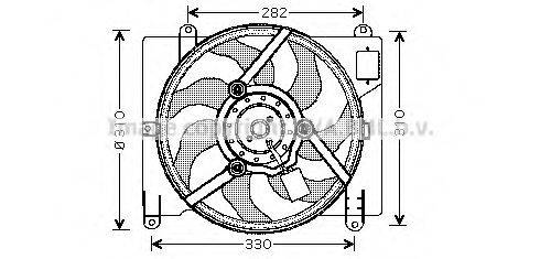 AVA QUALITY COOLING FT7504 Вентилятор, охолодження двигуна