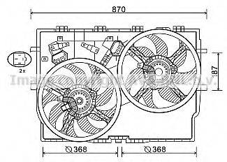 AVA QUALITY COOLING FT7588 Вентилятор, охолодження двигуна