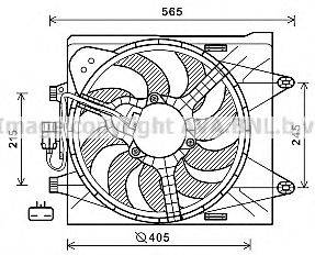 AVA QUALITY COOLING FT7604 Вентилятор, охолодження двигуна