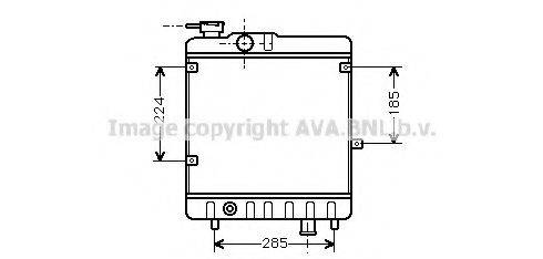 AVA QUALITY COOLING FTA2028 Радіатор, охолодження двигуна