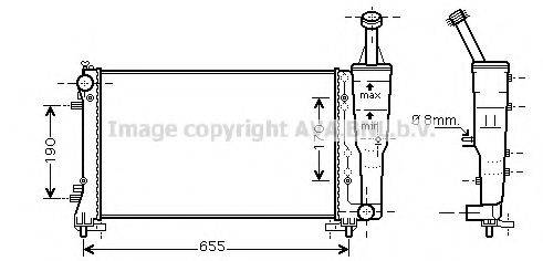 AVA QUALITY COOLING FTA2308 Радіатор, охолодження двигуна