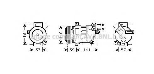 AVA QUALITY COOLING FTK333 Компресор, кондиціонер