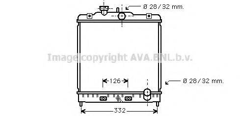 AVA QUALITY COOLING HD2121 Радіатор, охолодження двигуна