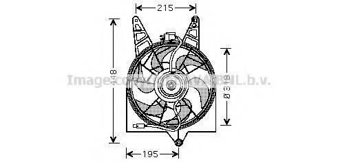 AVA QUALITY COOLING HY7501 Вентилятор, охолодження двигуна