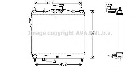 AVA QUALITY COOLING HYA2101 Радіатор, охолодження двигуна