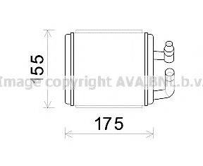 AVA QUALITY COOLING HYA6243 Теплообмінник, опалення салону