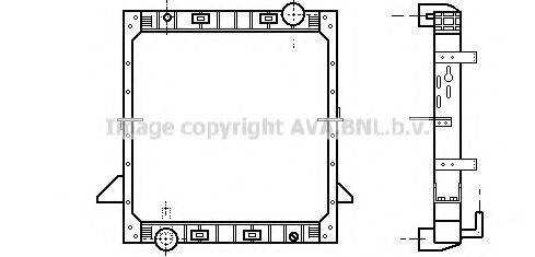 AVA QUALITY COOLING IV2008 Радіатор, охолодження двигуна