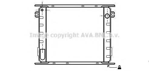 AVA QUALITY COOLING IV2009 Радіатор, охолодження двигуна