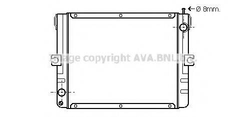 AVA QUALITY COOLING IV2010 Радіатор, охолодження двигуна