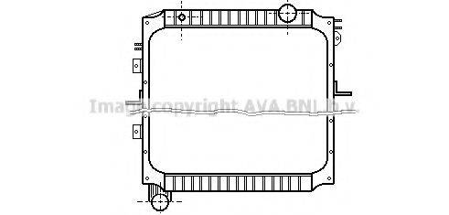 AVA QUALITY COOLING IV2012 Радіатор, охолодження двигуна