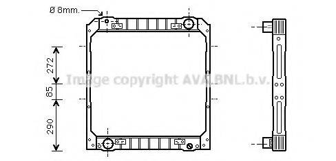 AVA QUALITY COOLING IV2039 Радіатор, охолодження двигуна