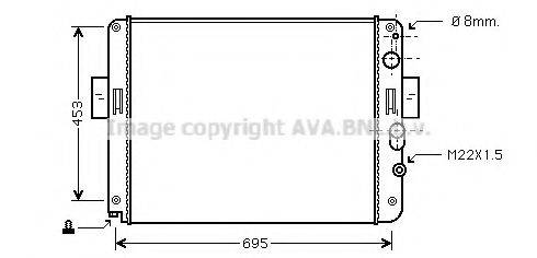 AVA QUALITY COOLING IV2061 Радіатор, охолодження двигуна