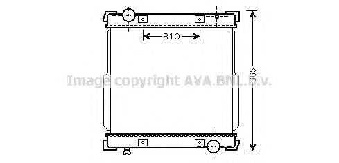 AVA QUALITY COOLING IV2095 Радіатор, охолодження двигуна