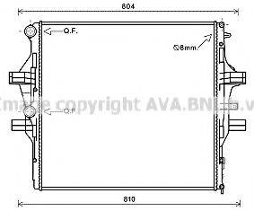 AVA QUALITY COOLING IV2125 Радіатор, охолодження двигуна