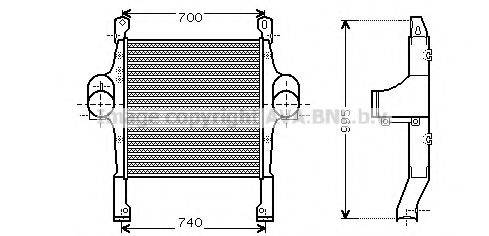 AVA QUALITY COOLING IV4083 Інтеркулер