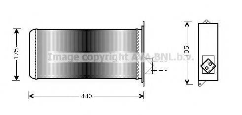 AVA QUALITY COOLING IV6015 Теплообмінник, опалення салону