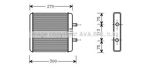 AVA QUALITY COOLING IV6048 Теплообмінник, опалення салону