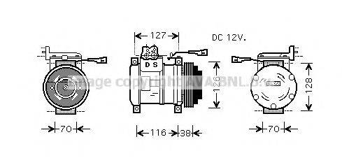 AVA QUALITY COOLING IVK075 Компресор, кондиціонер