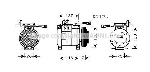 AVA QUALITY COOLING IVK077 Компресор, кондиціонер