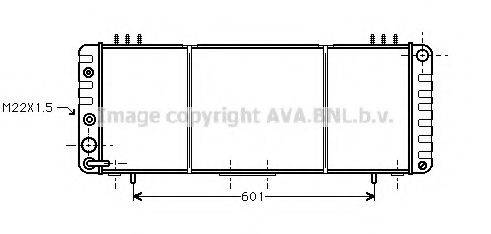 AVA QUALITY COOLING JE2013 Радіатор, охолодження двигуна