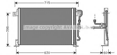 AVA QUALITY COOLING JE5019 Конденсатор, кондиціонер