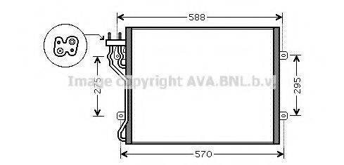 AVA QUALITY COOLING JE5035 Конденсатор, кондиціонер