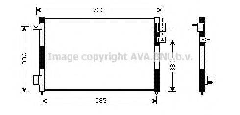 AVA QUALITY COOLING JR5036 Конденсатор, кондиціонер