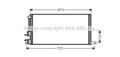 AVA QUALITY COOLING JR5043 Конденсатор, кондиціонер